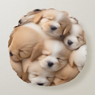 Cachorros Cuidados Perro Lover Almohada redonda