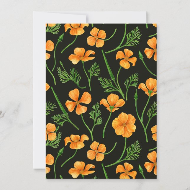 Cachorros de California, flores de verano, volunta (Anverso)