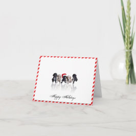 Cachorros españoles en tarjeta de Navidades de San