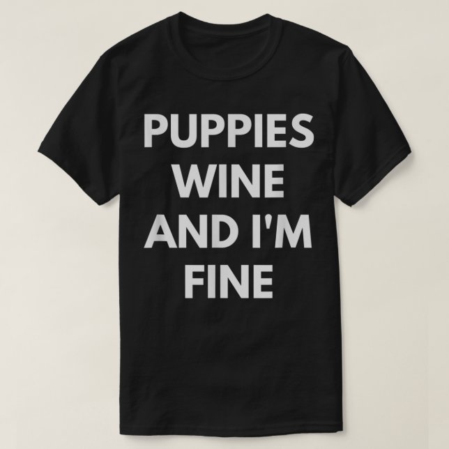 Cachorros Wine y yo somos camisetas finas - Divers (Diseño del anverso)
