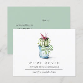 Cactus acuarela de postales de Invitación móvil