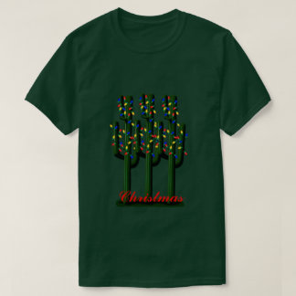 Cactus Árboles de Navidad con camiseta de luces br