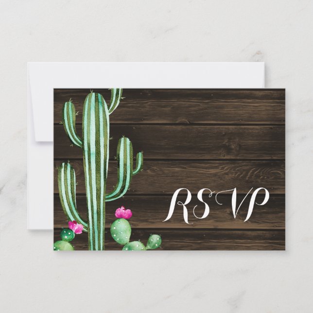Cactus Barn Wood RSVP (Anverso)