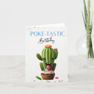 Cactus Canine Celebration: Tarjeta de cumpleaños