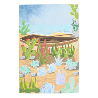 Cactus de arte mural metalizado