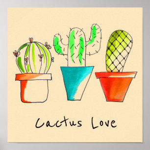Cactus de México arte de ilustracion lindo