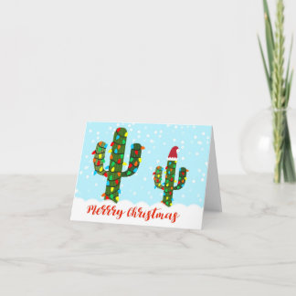Cactus de Navidad, Tarjeta de Navidad de Cactus De