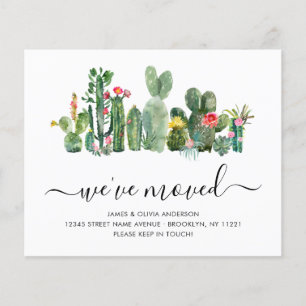 Cactus de presupuesto Hemos mudado nueva tarjeta d