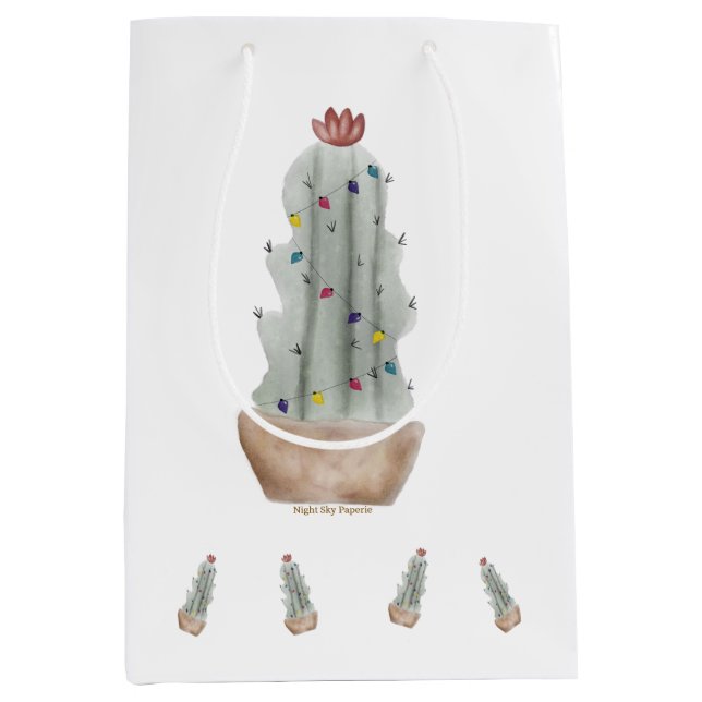Cactus de vacaciones de la bolsa de regalo (Anverso)