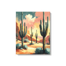Cactus del Desierto Bajo la Luz del Sol – Arte de 
