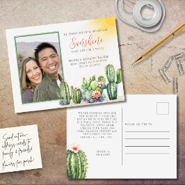 Cactus del desierto que movíamos la nieve a postal