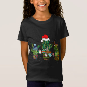 Cactus divertidos enciende Santa Hat Sweater Xmas 