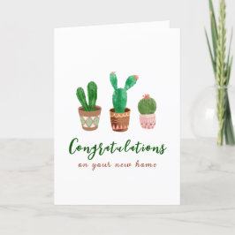 Cactus Felicitaciones Nueva Tarjeta De Saludo Para