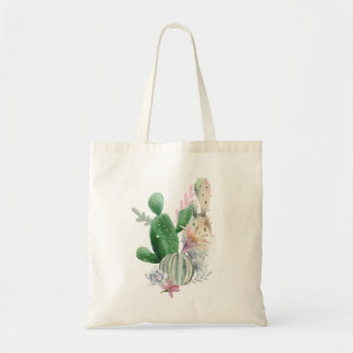 Cactus floral personalizado de la bolsa de asas