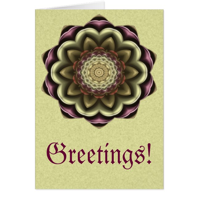 Cactus Flower Kaleidoscope Mandala (Frente)