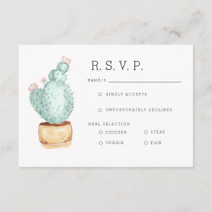 Cactus Garden Acuarela RSVP