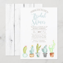 Cactus Garden | Invitación a la ducha con nata acu