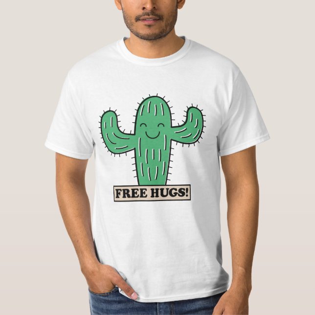 Cactus gratis abraza camisetas y chaquetas (Anverso)