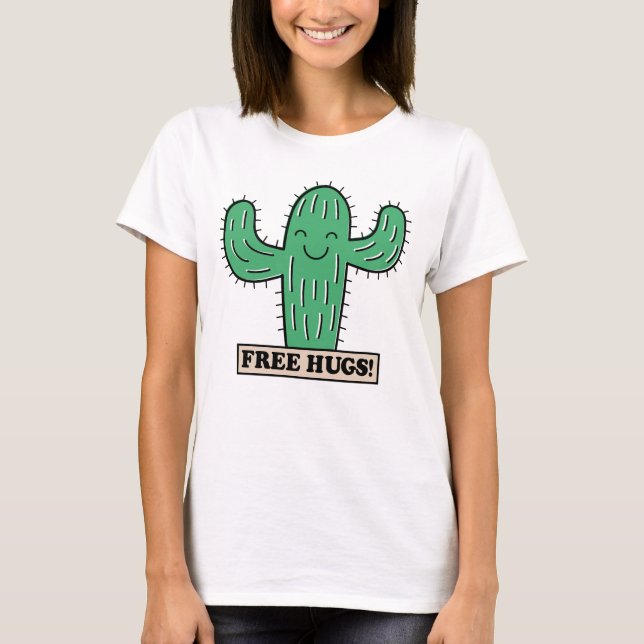 Cactus Hugs gratis camisetas y chaquetas (Anverso)