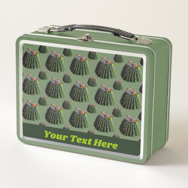 Cactus Lunch Box - Personalización opcional (Anverso)