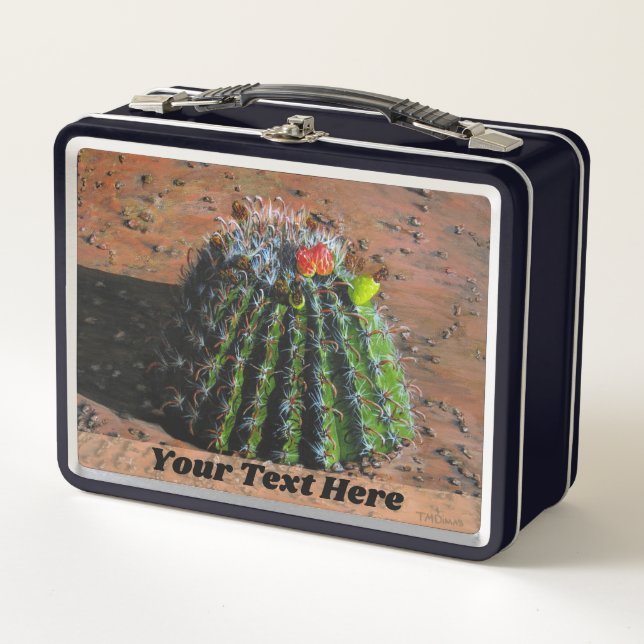 Cactus Lunch Box - Personalización opcional (Anverso)