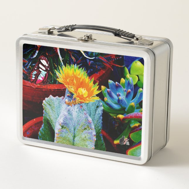 Cactus Metalizado Lunchbox (Anverso)