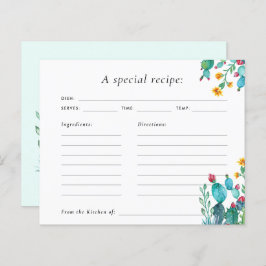 Cactus Mexicano Fiesta Nodal Ducha Tarjeta de Rece