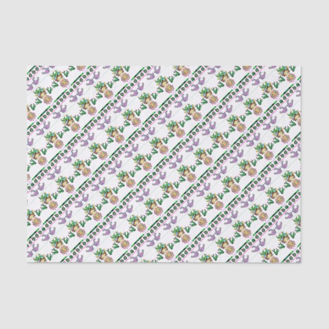 Cactus papel seda de Frida x, blanco (Anverso)