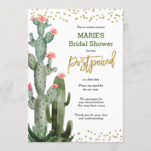 Cactus Posponed Invitación a la Invitación