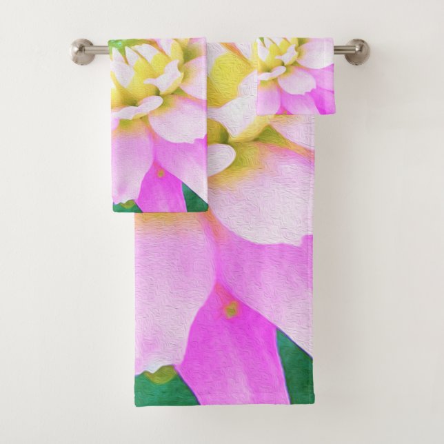 Cactus rosados, blancos y amarillos Dahlia Macro (In situ)