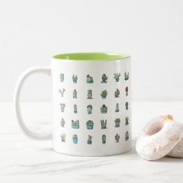 Cactus y taza de los Succulents