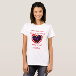 Cada camiseta del latido del corazón