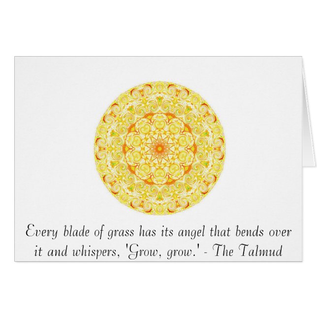 Cada cuchilla de la hierba tiene su ángel que las (Anverso (Horizontal))