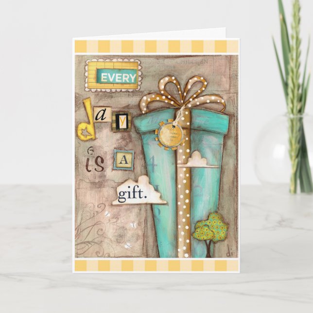 Cada día es regalo - Tarjeta de amistad (Anverso)