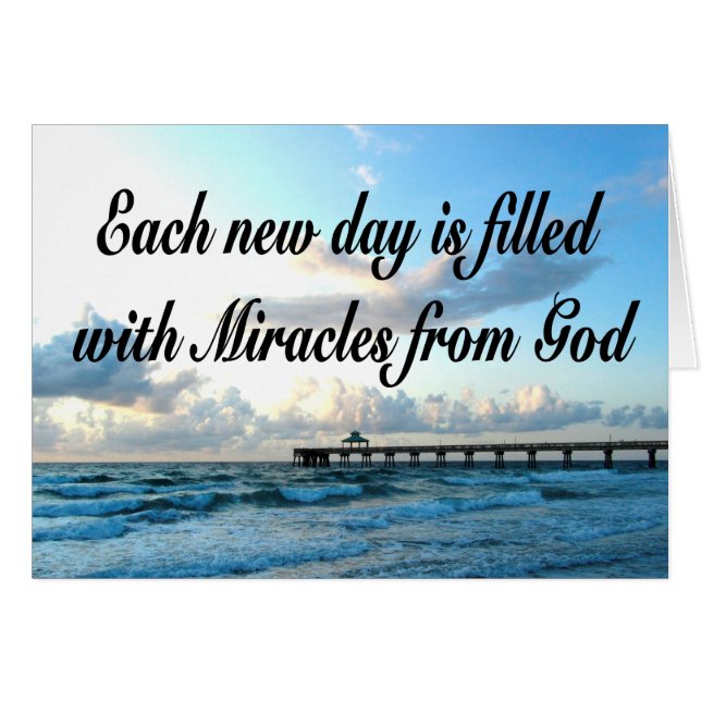 CADA DÍA ES UN MILAGRO DE DIOS (Anverso (Horizontal))