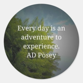 Cada día Pegatina de aventuras