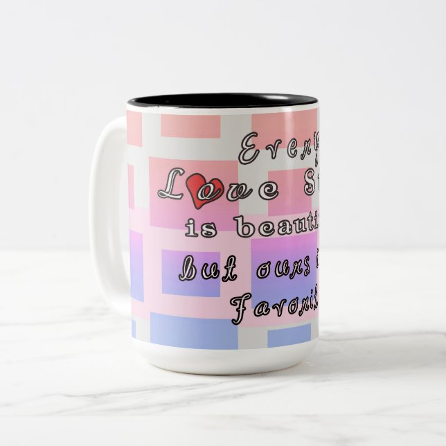 Cada Love Story es taza de café hermosa (Anverso izquierdo)