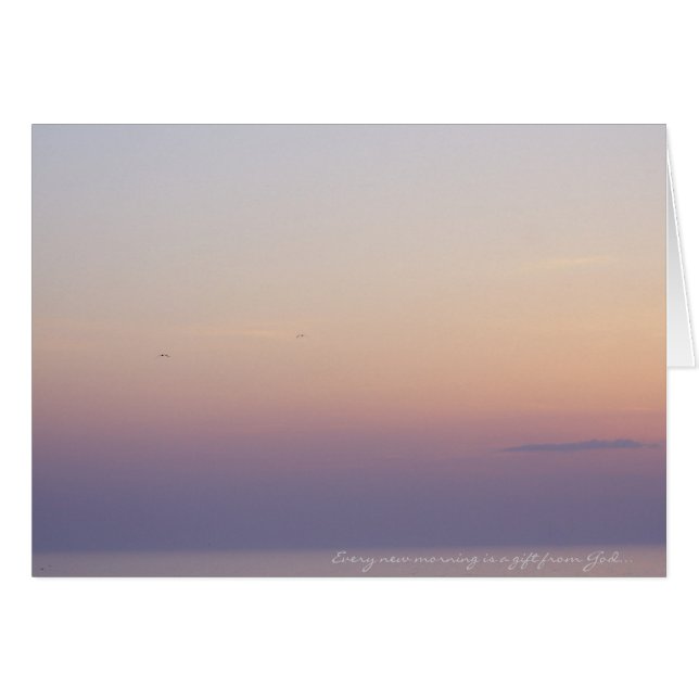 Cada mañana es un regalo de Dios... (Anverso (Horizontal))