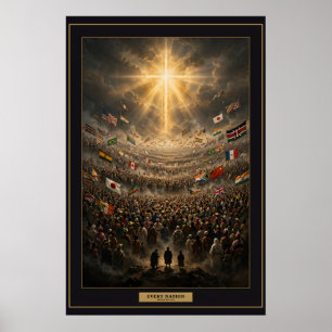 Cada Nación — Póster Enmarcado de la Multitud
