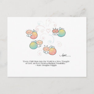 CADA NIÑO NACIÓ postal por April McCallum