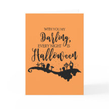 Cada noche es tarjeta gráfica de Halloween