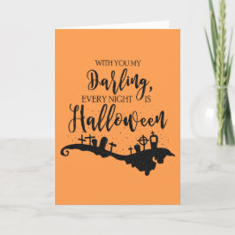 Cada noche es tarjeta gráfica de Halloween