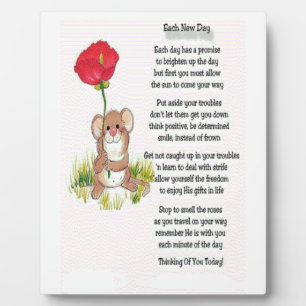 Cada nueva placa de poema