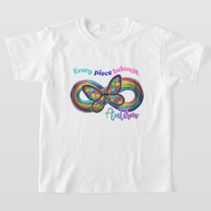 Cada pieza brilla – Camiseta Mariposa Autismo