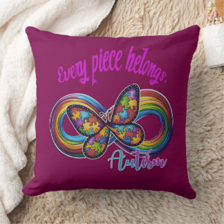 "Cada pieza pertenece - Almohada del rompecabezas 