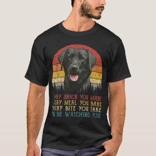 Cada refrigerio que haces camiseta de perro Retr d