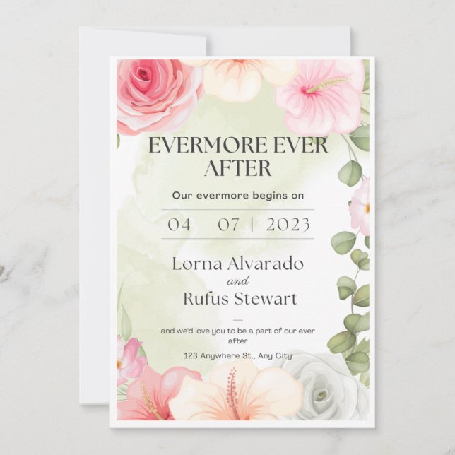 Cada vez más después de la invitación digital Boda (Anverso)