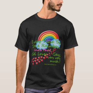 Cada vez que veas un Arcoiris Camiseta Básica Oscu