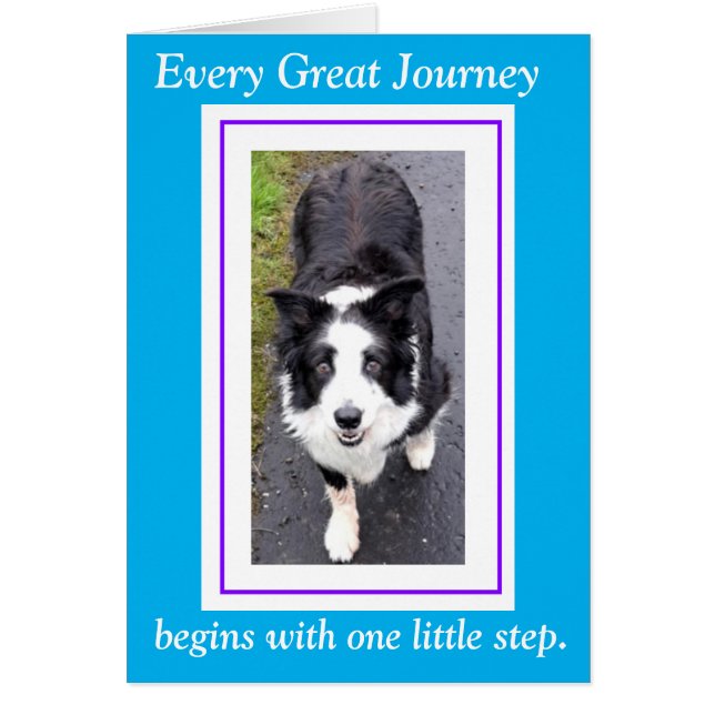 Cada viaje largo empieza con un pequeño paso de ca (Frente)