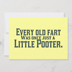 Cada Viejo Fart Alguna Vez Fue Sólo Un Pequeño Poo